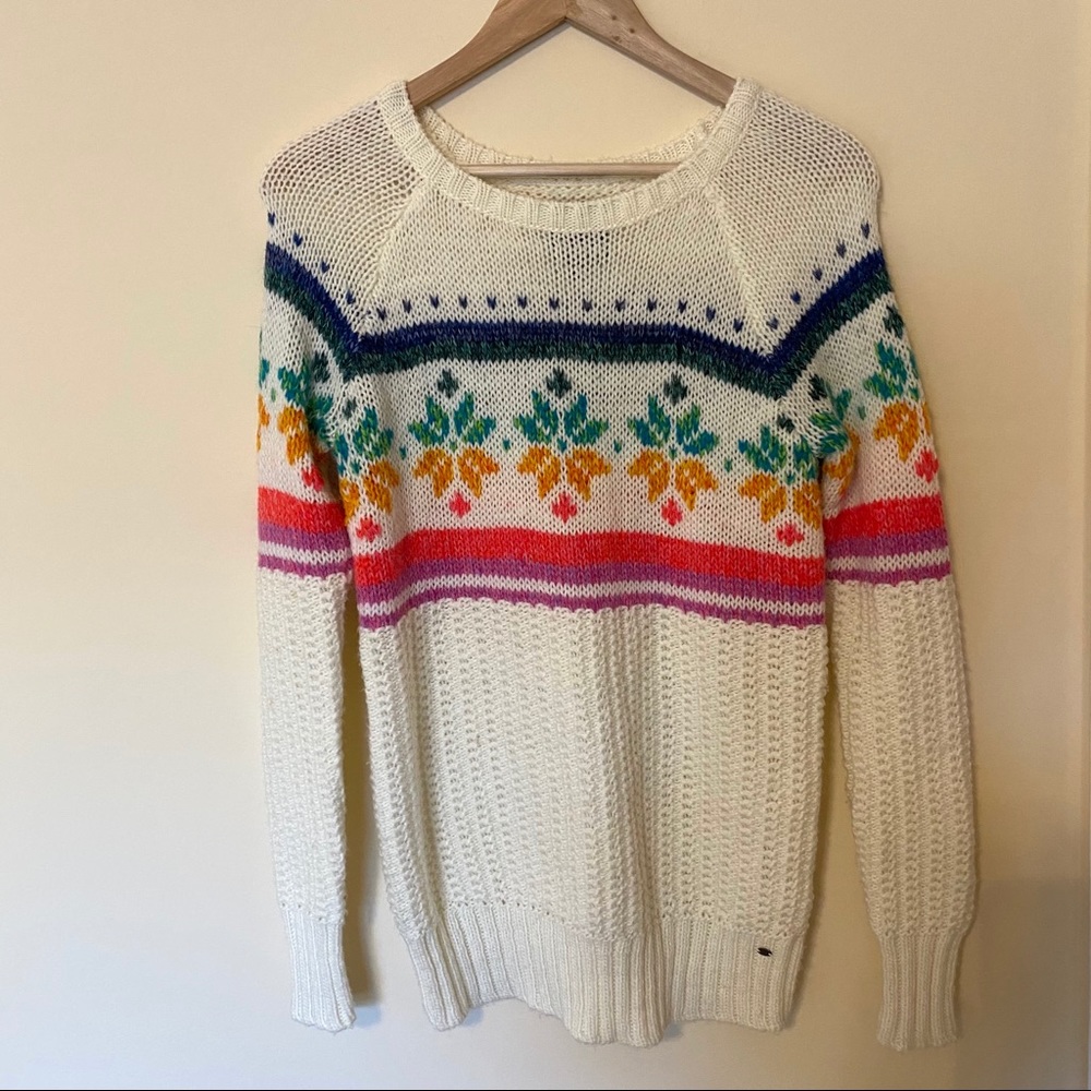 AEO Wool Mohair Blend Snowflake Jegging Sweater